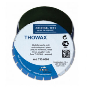 Thowax воск моделировочный, зелёный, полупрозрачный, 70 г